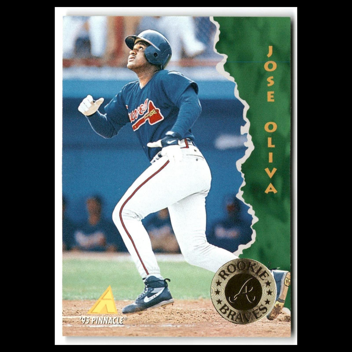 Jose Oliva Rookie #140 1995 Pinnacle Atlanta Braves Baseball Card MLB NM