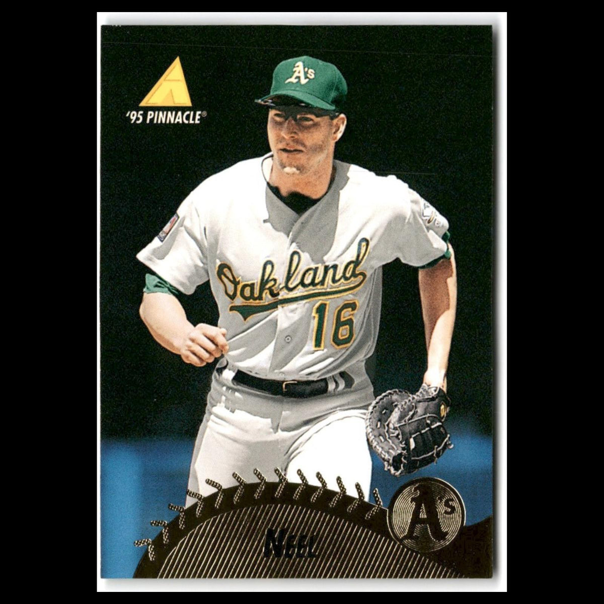 Troy Neel #81 1995 Pinnacle Oakland Athletics Baseball Card MLB NM