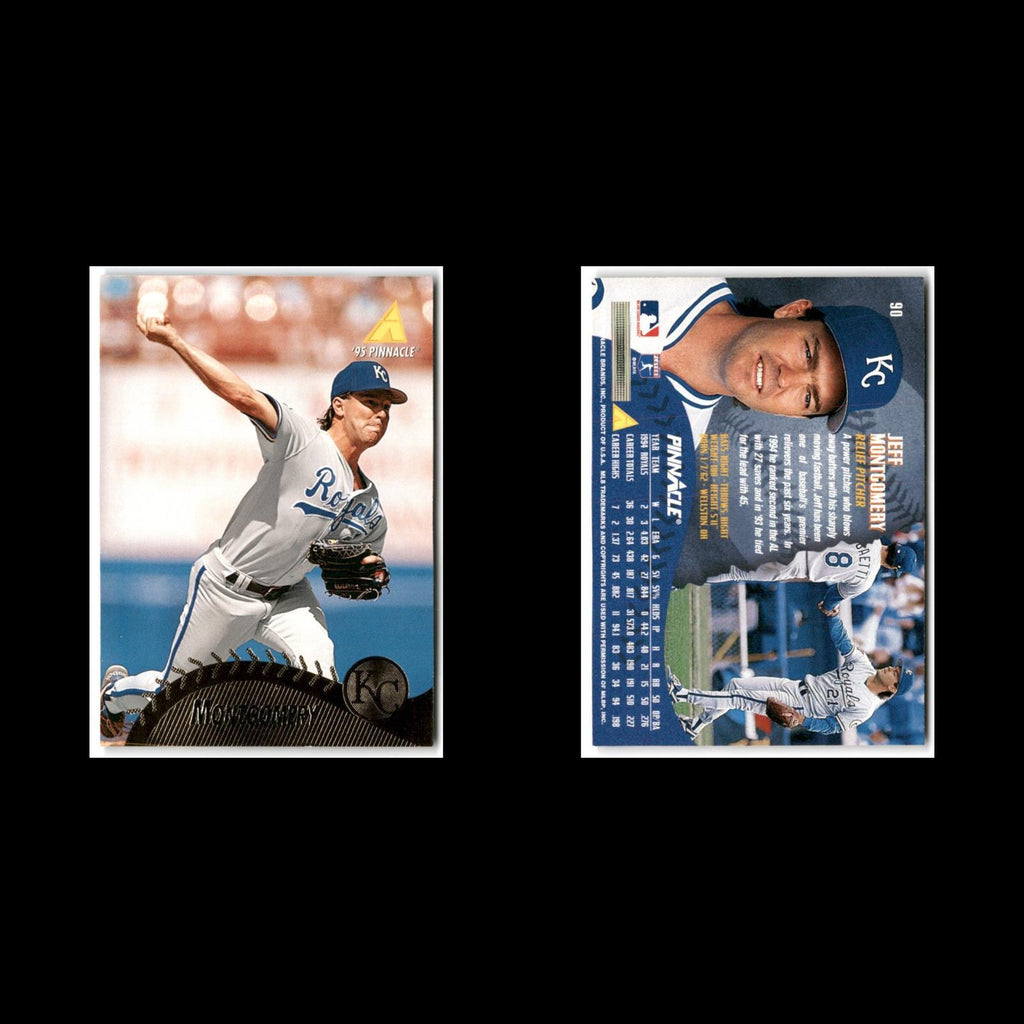 Jeff Montgomery #90 1995 Pinnacle Kansas City Royals Baseball Card MLB NM