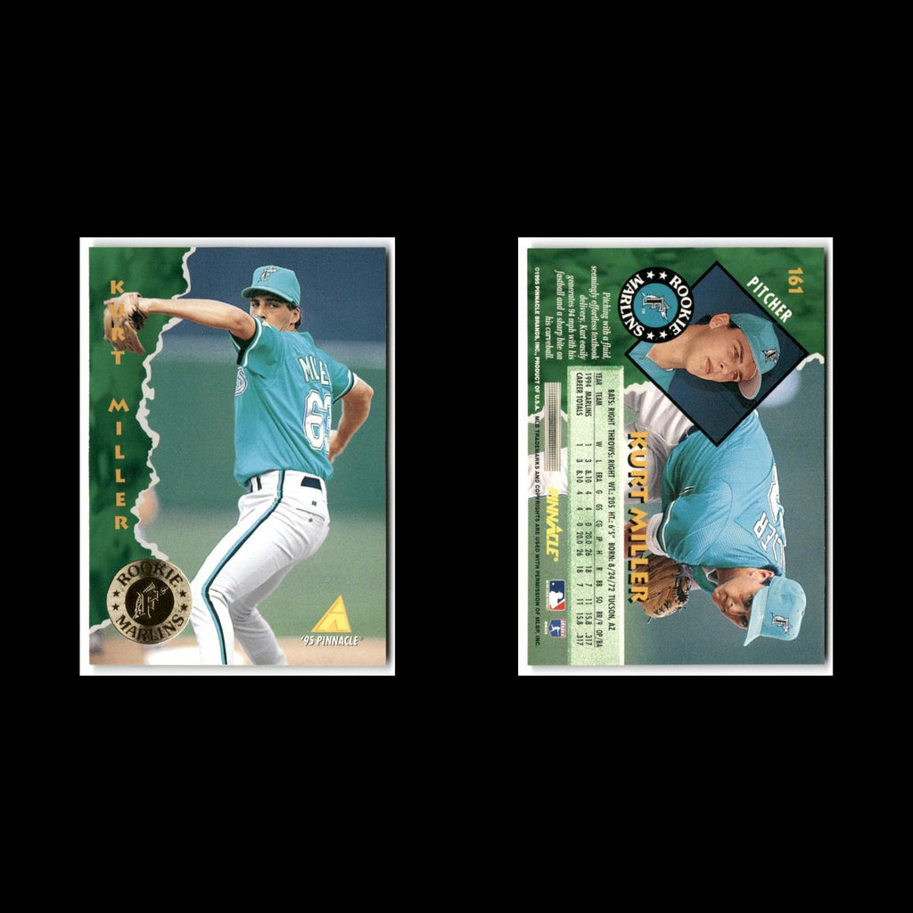 Kurt Miller Rookie #161 1995 Pinnacle Florida Marlins Baseball Card MLB NM