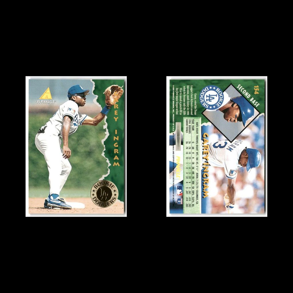 Garey Ingram Rookie #154 1995 Pinnacle Los Angeles Dodgers Baseball Card MLB NM