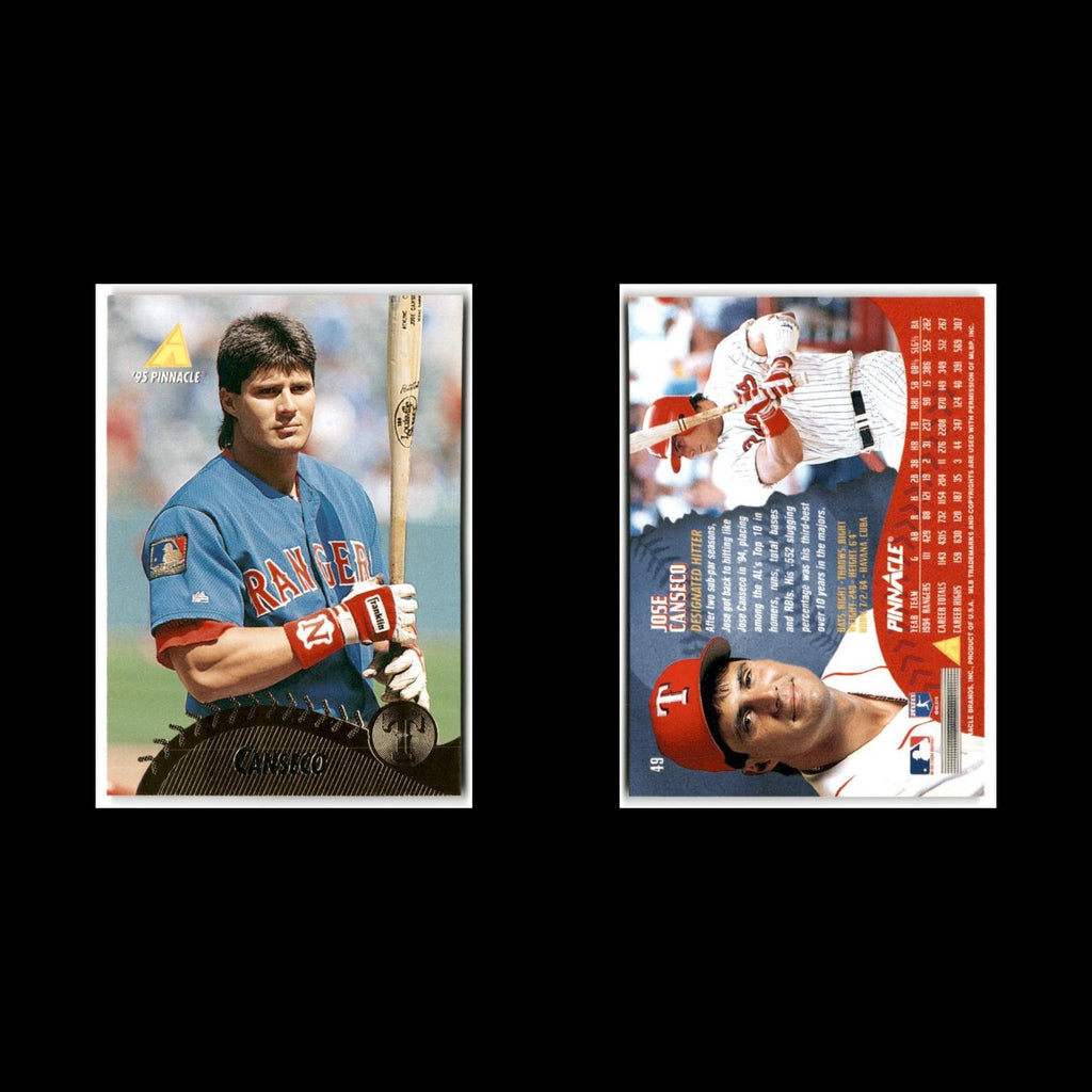 Jose Canseco #49 1995 Pinnacle Texas Rangers Baseball Card MLB NM