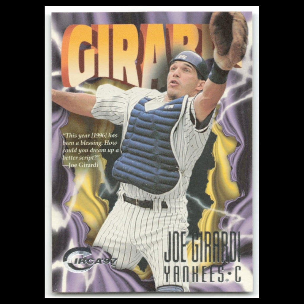 Joe Girardi #78 1997 Circa New York Yankees Baseball Card MLB NM