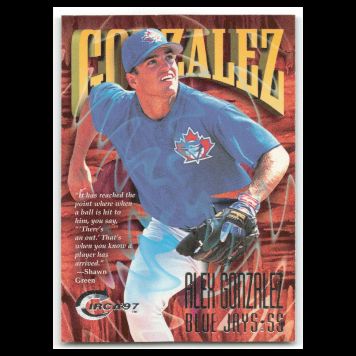Alex Gonzalez #89 1997 Circa Toronto Blue Jays Baseball Card MLB NM