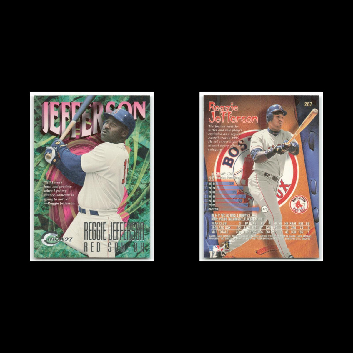 Reggie Jefferson #267 1997 Circa Boston Red Sox Baseball Card MLB NM