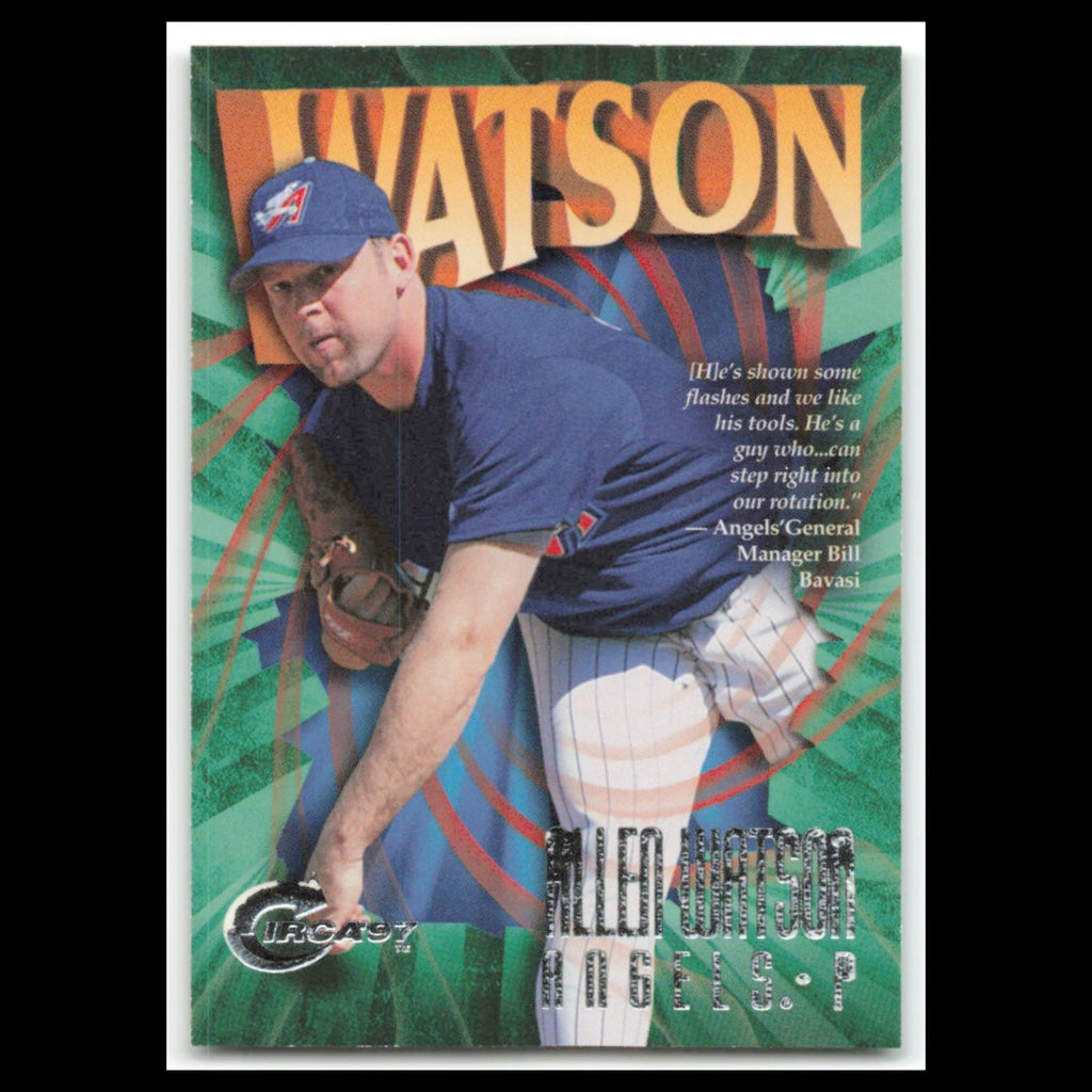 Allen Watson #297 1997 Circa Anaheim Angels Baseball Card MLB NM