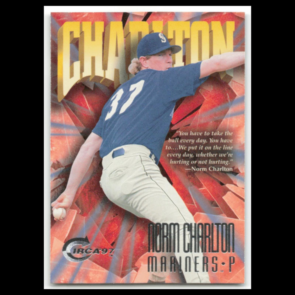 Norm Charlton #190 1997 Circa Seattle Mariners Baseball Card MLB NM