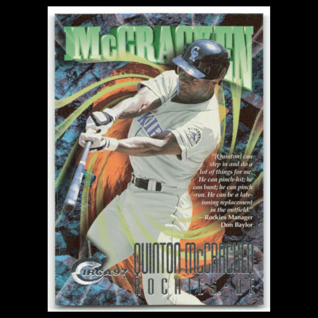 Quinton McCracken #327 1997 Circa Colorado Rockies Baseball Card MLB NM