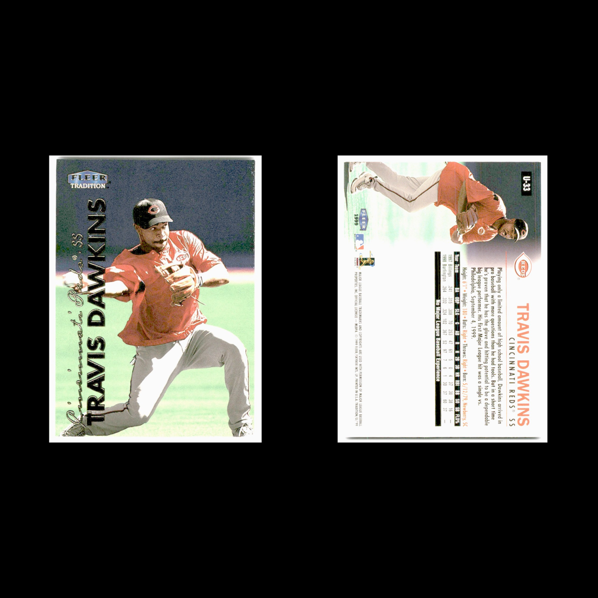 Gookie Dawkins Rookie #U-33 1999 Fleer Tradition Update Cincinnati Reds Baseball