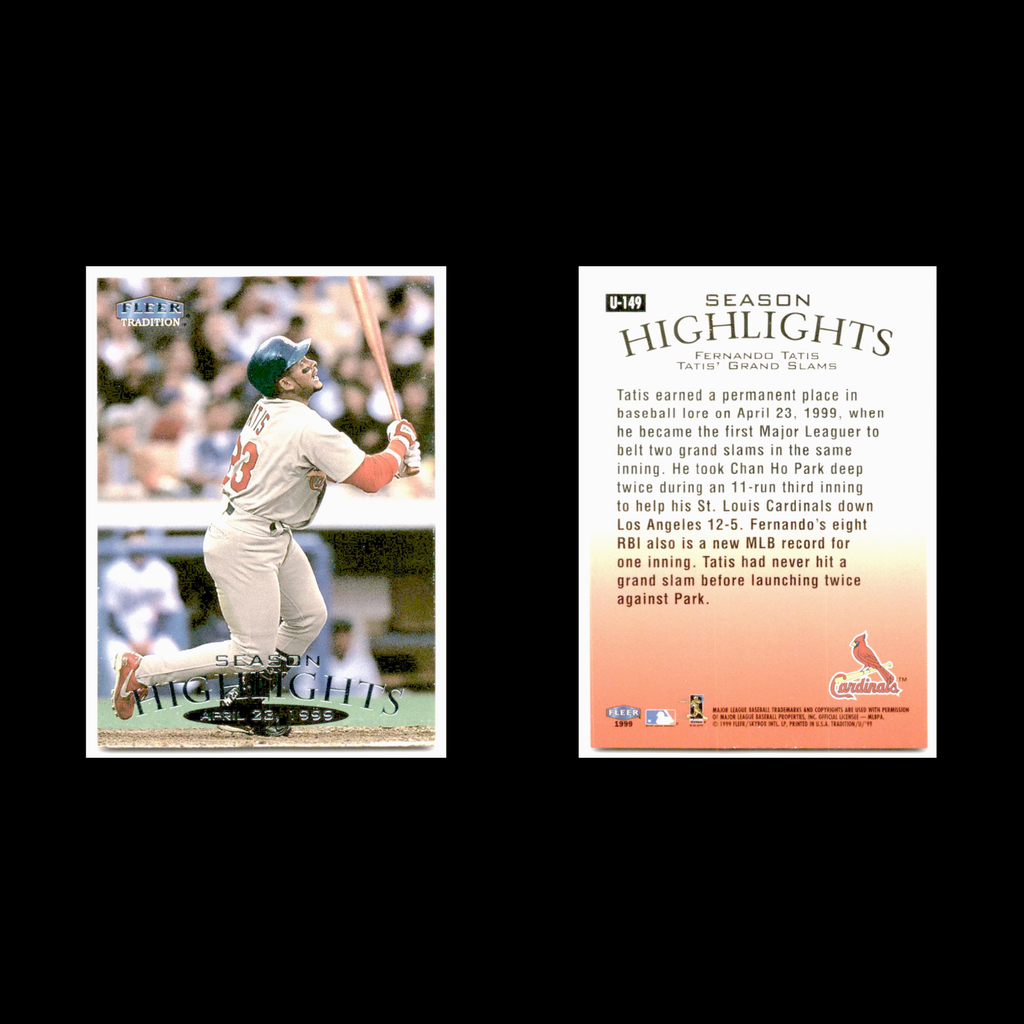 Fernando Tatis #U-149 1999 Fleer Tradition Update St. Louis Cardinals Baseball