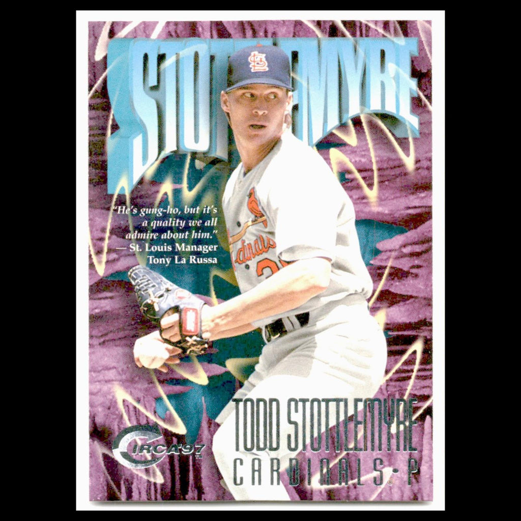 Todd Stottlemyre #84 1997 Circa St. Louis Cardinals Baseball Card MLB NM