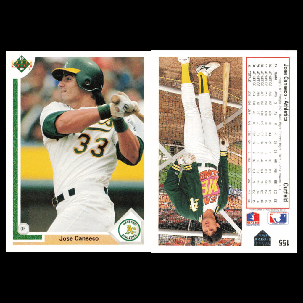 Jose Canseco Lot 5 Baseball Cards  Oakland Athletics Set MLB NM