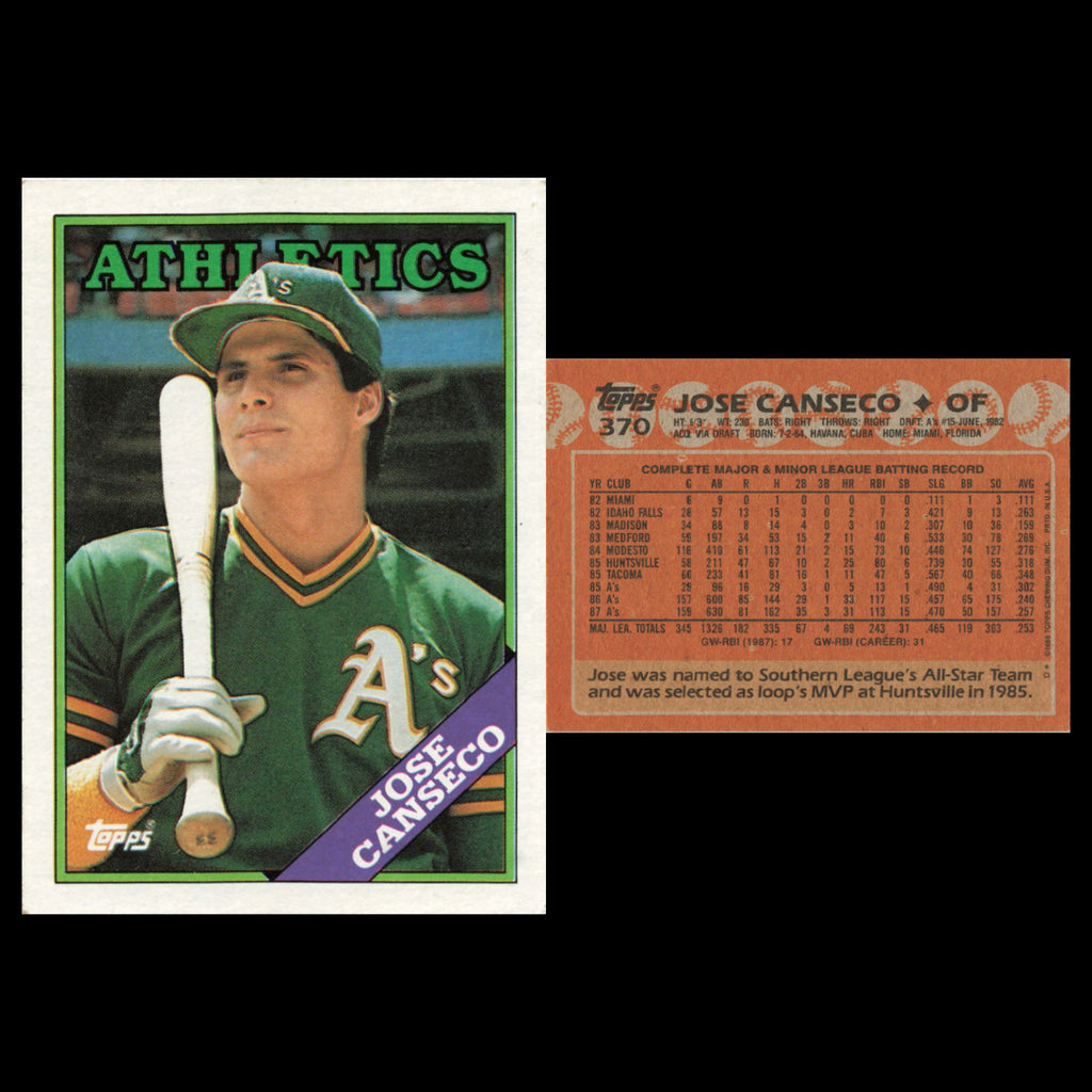 Jose Canseco Lot 5 Baseball Cards Oakland Athletics Set Collection NM