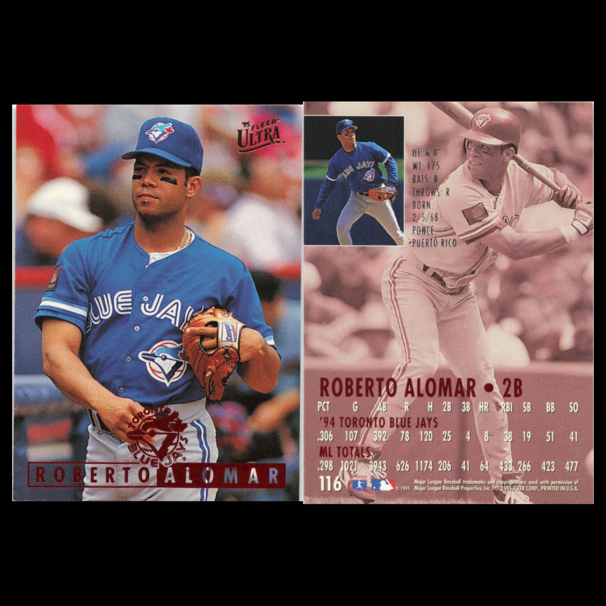 Roberto Alomar Lot 6 Baseball Cards 1989 Score San Diego Padres Set Collection