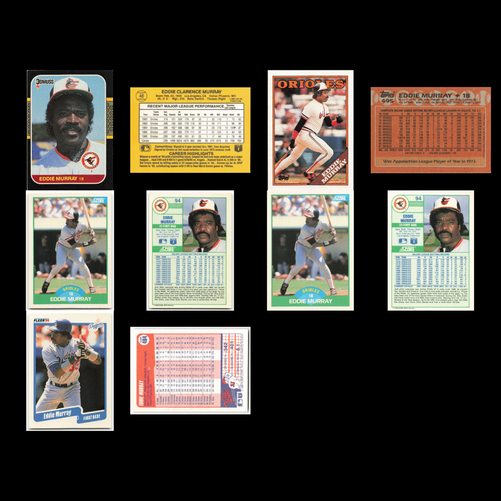 Eddie Murray Lot 47 Baseball Cards Dodgers Orioles Set MLB