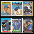 Dale Murphy Lot 6 Baseball Cards Topps Atlanta Braves Set Collection MLB NM