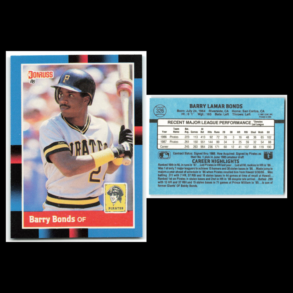 Barry Bonds Lot 6 Baseball Cards Topps Pittsburgh Pirates Set Collection NM
