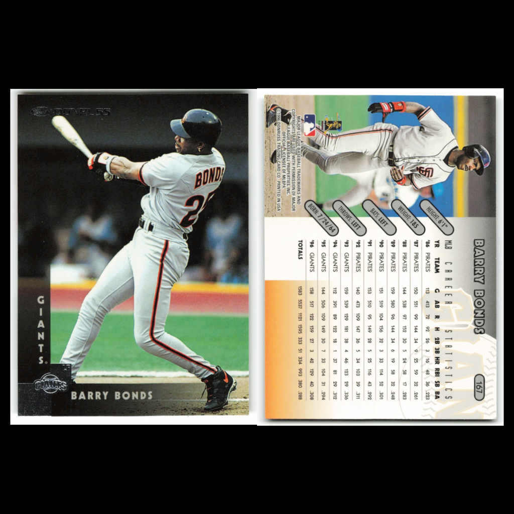 Barry Bonds Lot 6 Baseball Cards Donruss Diamond Kings Pirates Set NM