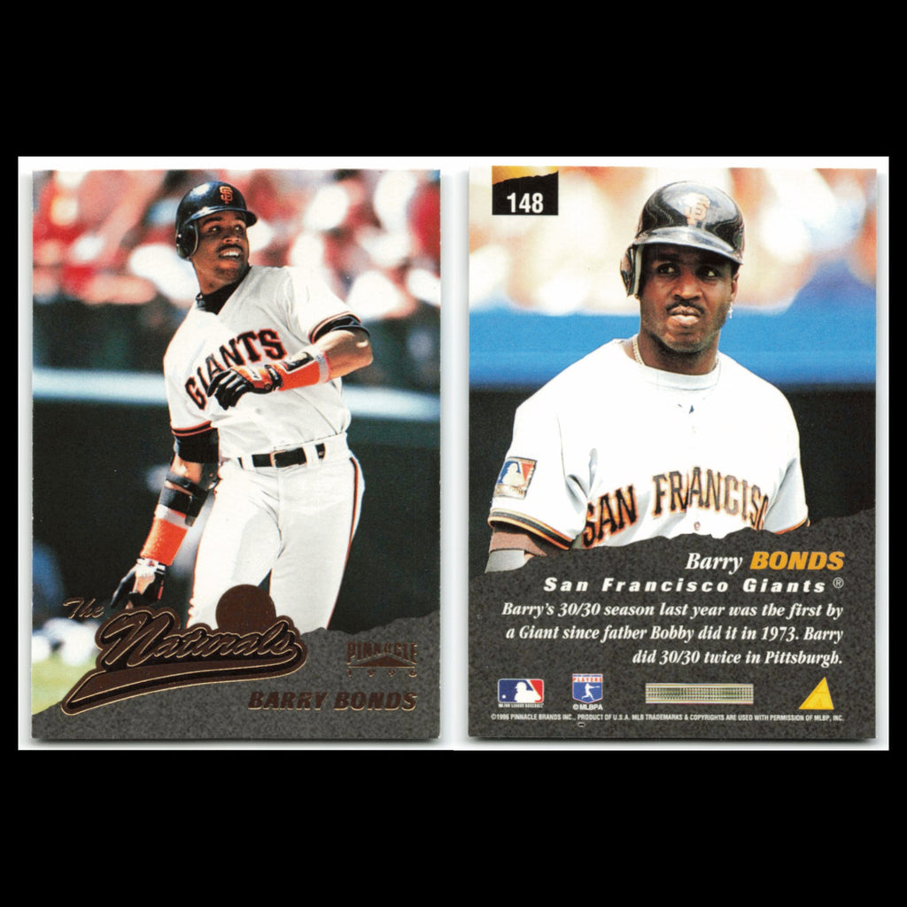 Barry Bonds Lot 6 Baseball Cards Pinnacle San Francisco Giants Set MLB NM