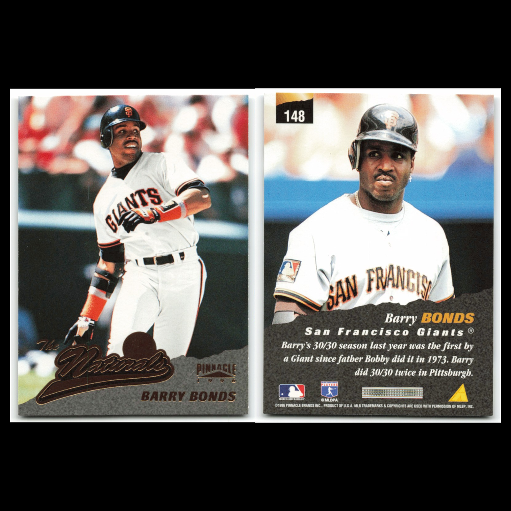 Barry Bonds Lot 6 Baseball Cards Pinnacle San Francisco Giants Set MLB NM