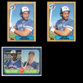 Cecil Fielder Lot 3 Baseball Cards inc 86 Fleer RC Toronto Blue Jays