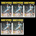 Rollie Fingers Lot 5 Baseball Cards 1986 Topps Milwaukee Brewers Set Collection