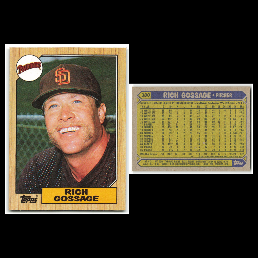 Rich Gossage Lot 6 Baseball Cards inc 1976 Topps San Diego Padres Set MLB