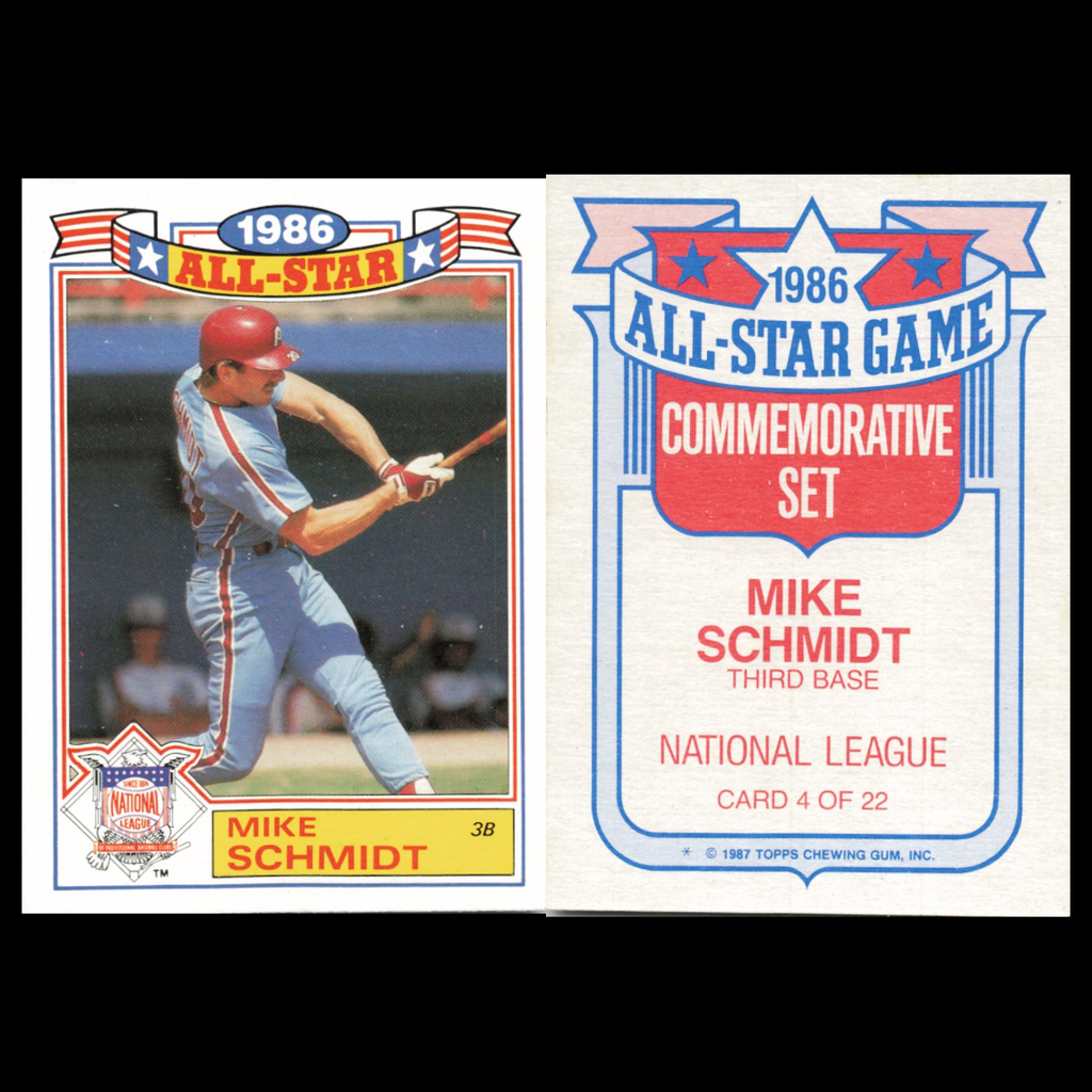 Mike Schmidt Lot 6 Baseball Cards 1987 Topps Philadelphia Phillies Set MLB NM