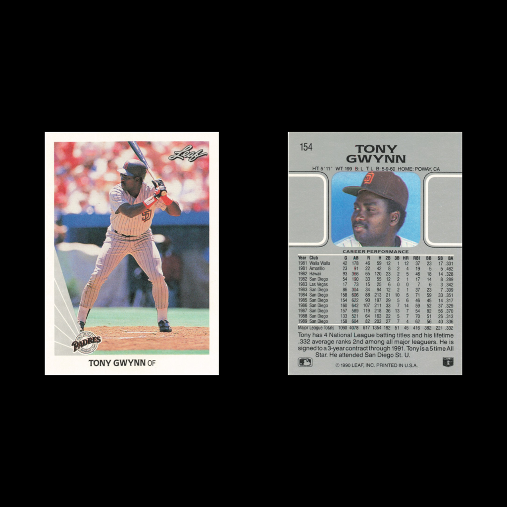 Tony Gwynn Lot 7 Baseball Cards 1990 Upper Deck San Diego Padres Set Collection