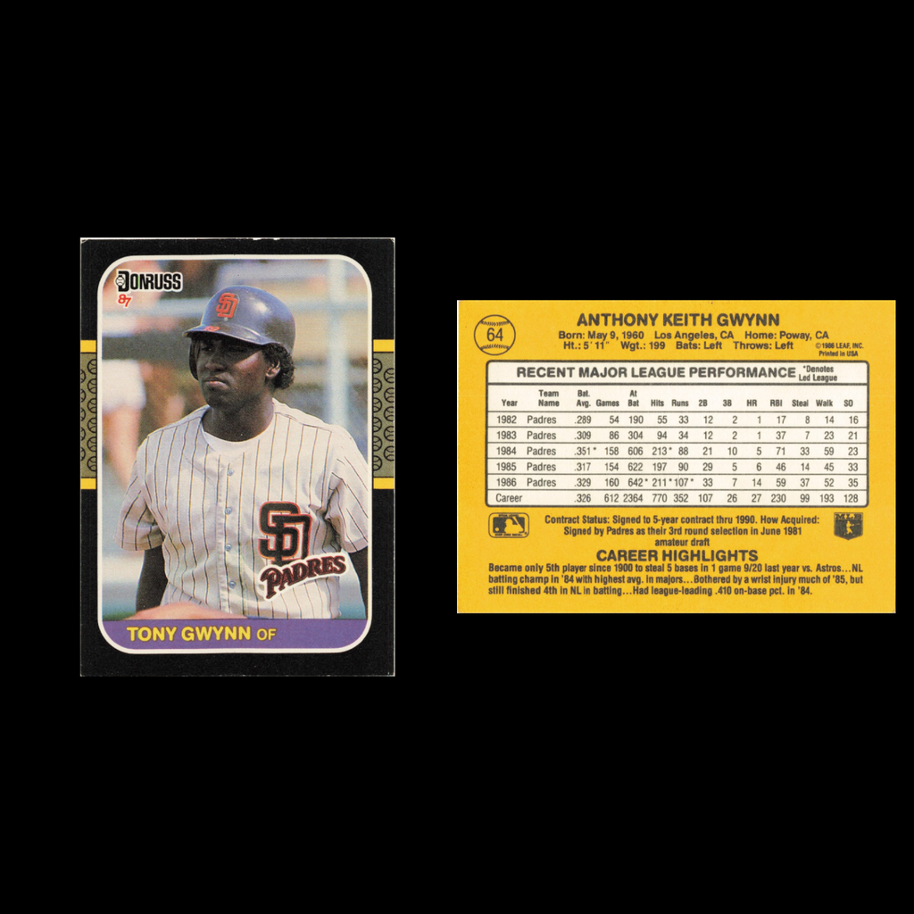 Tony Gwynn Lot 7 Baseball Cards 1998 Donruss San Diego Padres Set Collection MLB
