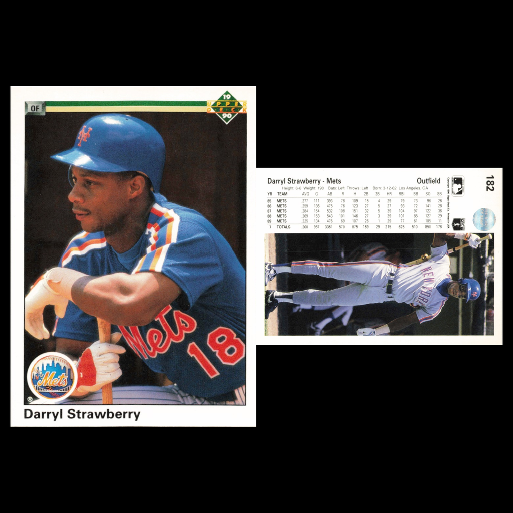 Darryl Strawberry Lot 6 Baseball Cards Score New York Mets Set Collection