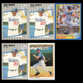 Kirk Gibson Lot 5 Baseball Cards Fleer Los Angeles Dodgers Set Collection