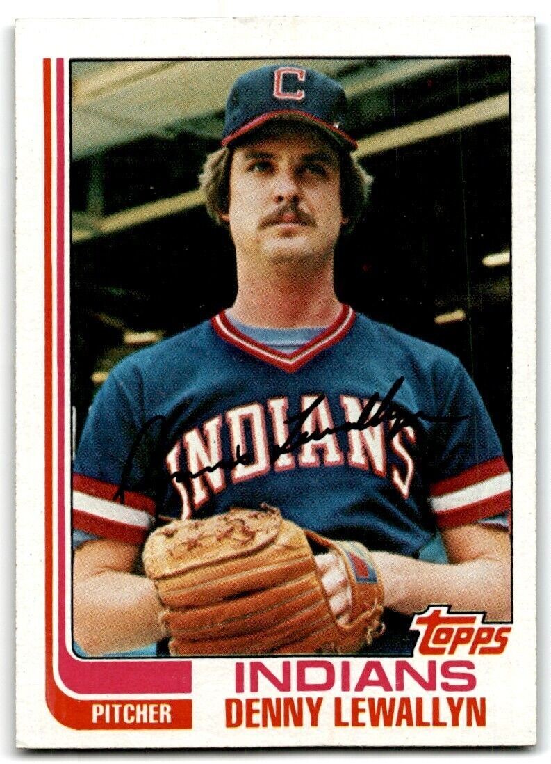 1982 Topps Denny Lewallyn Rookie Cleveland Indians #356