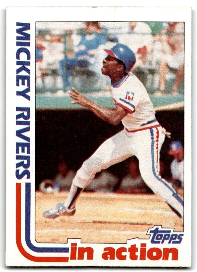 1982 Topps Mickey Rivers Texas Rangers #705