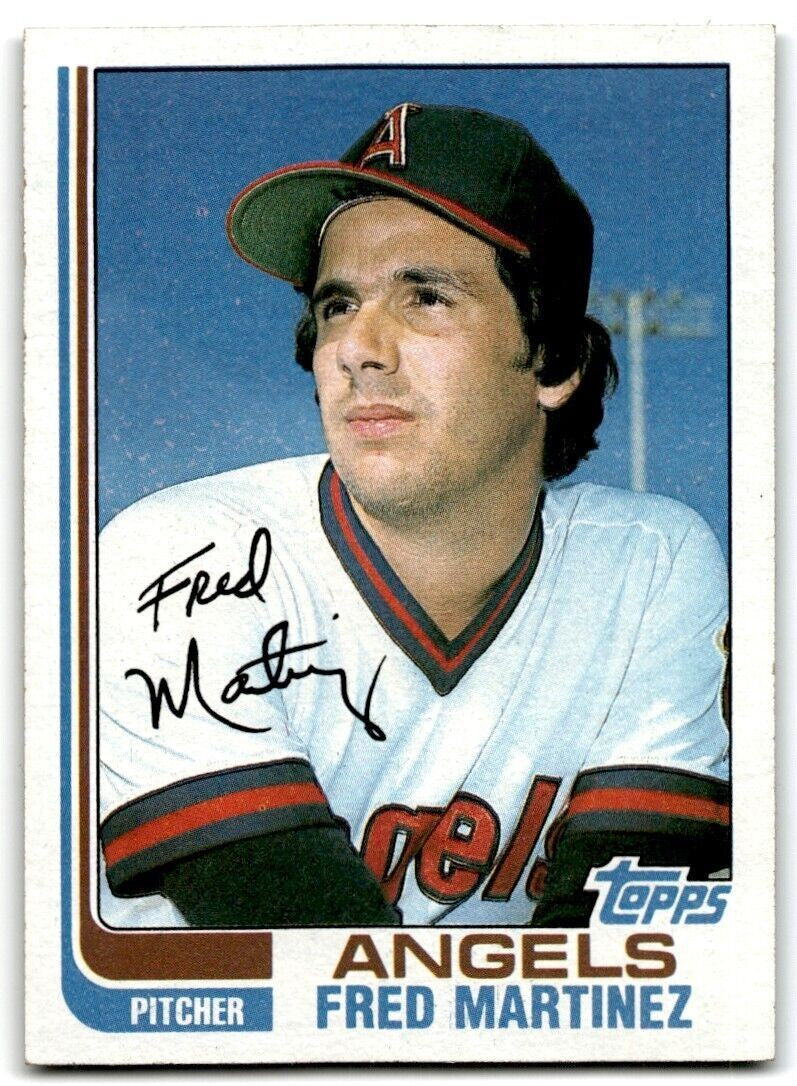 1982 Topps Fred Martinez Rookie California Angels #227