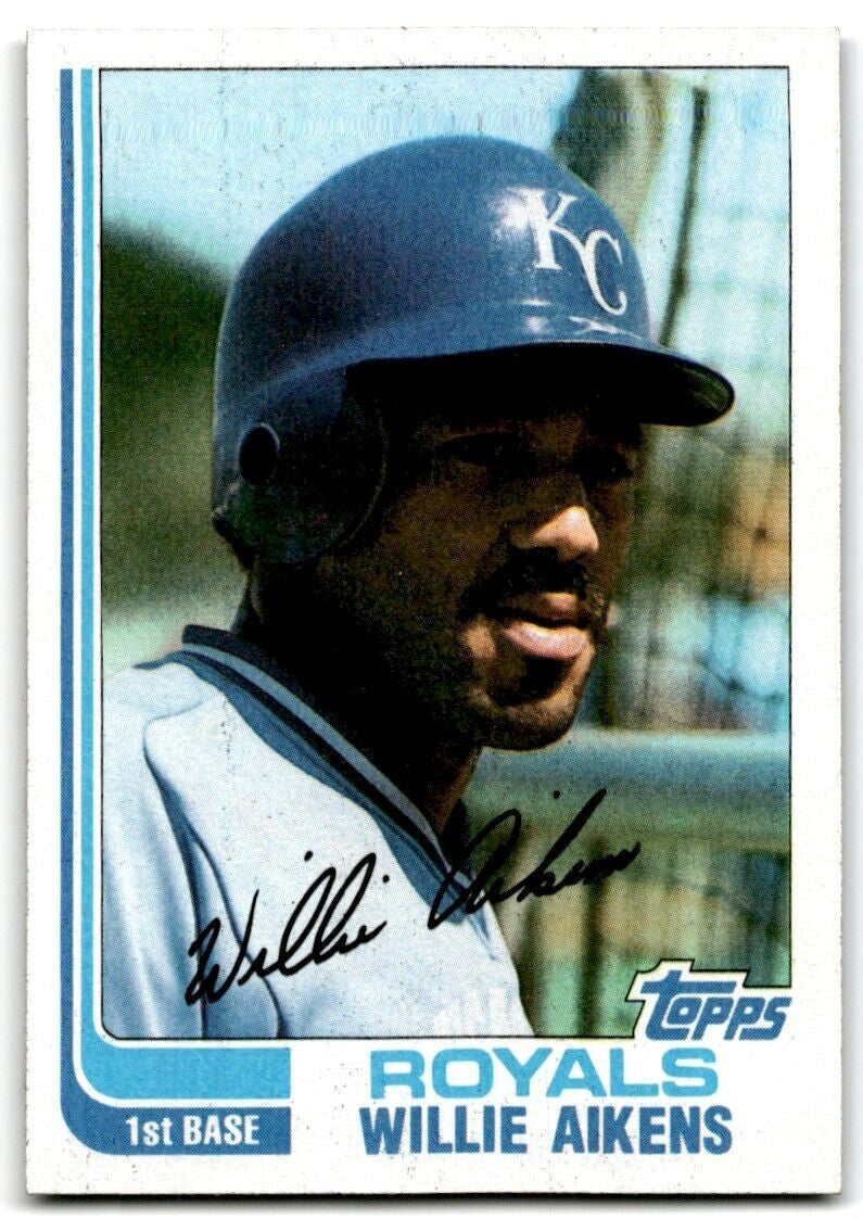 1982 Topps Willie Aikens Kansas City Royals #35