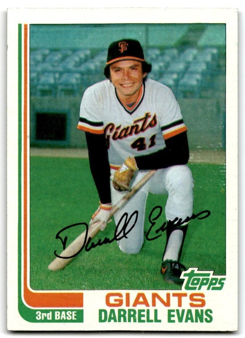 1982 Topps Darrell Evans San Francisco Giants #17