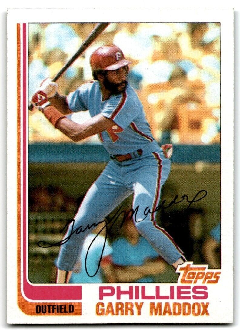 1982 Topps Garry Maddox Philadelphia Phillies #20