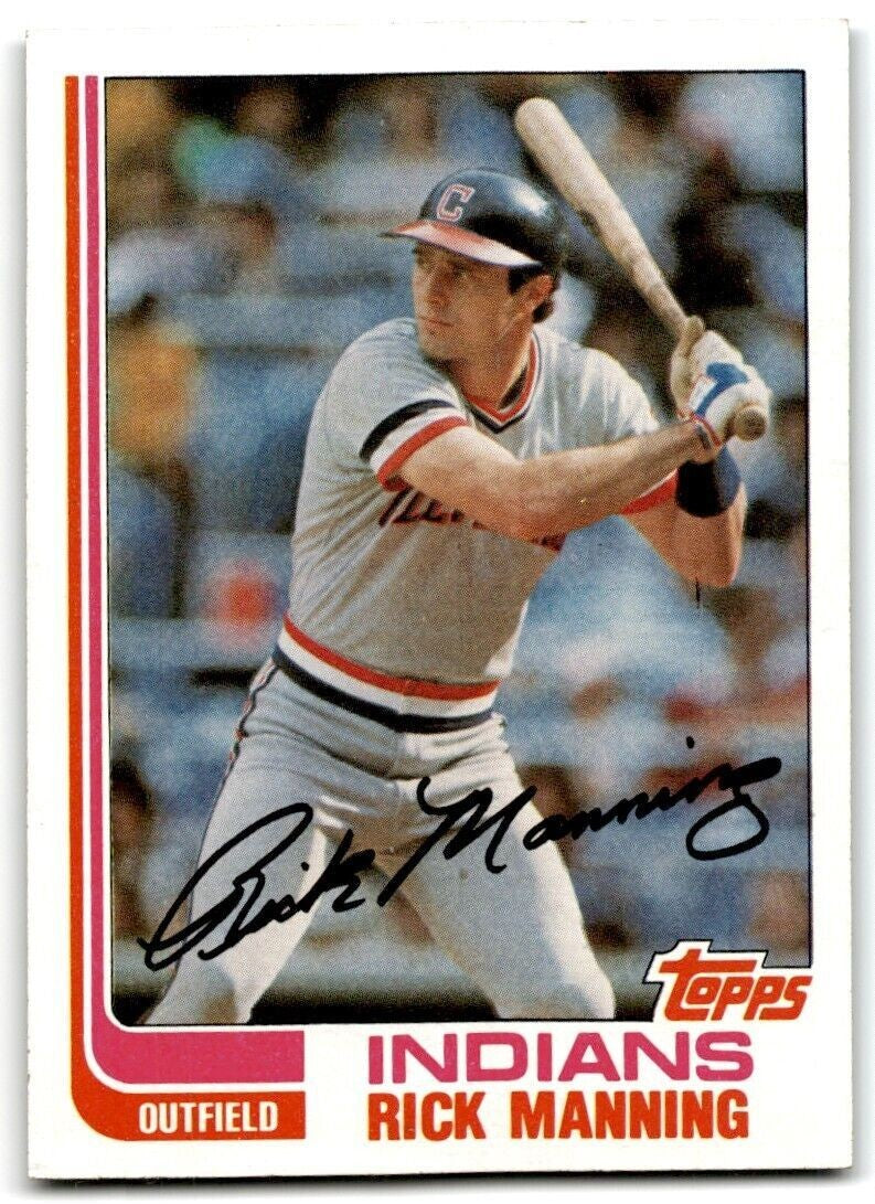 1982 Topps Rick Manning Cleveland Indians #202