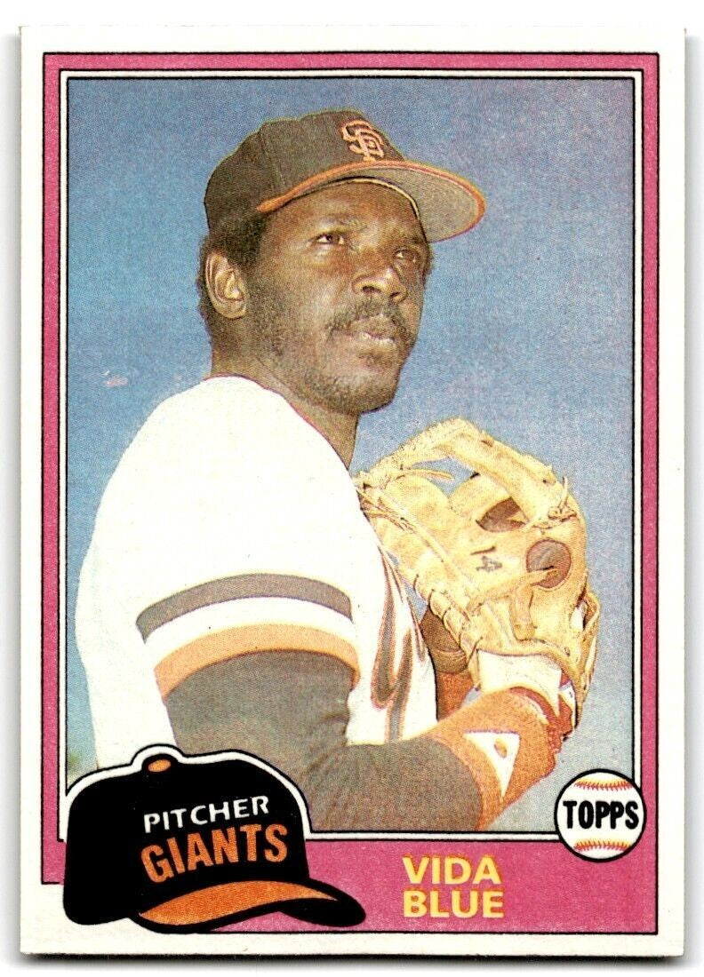 1981 Topps Vida Blue San Francisco Giants #310
