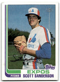 1982 Topps Scott Sanderson Montreal Expos #7