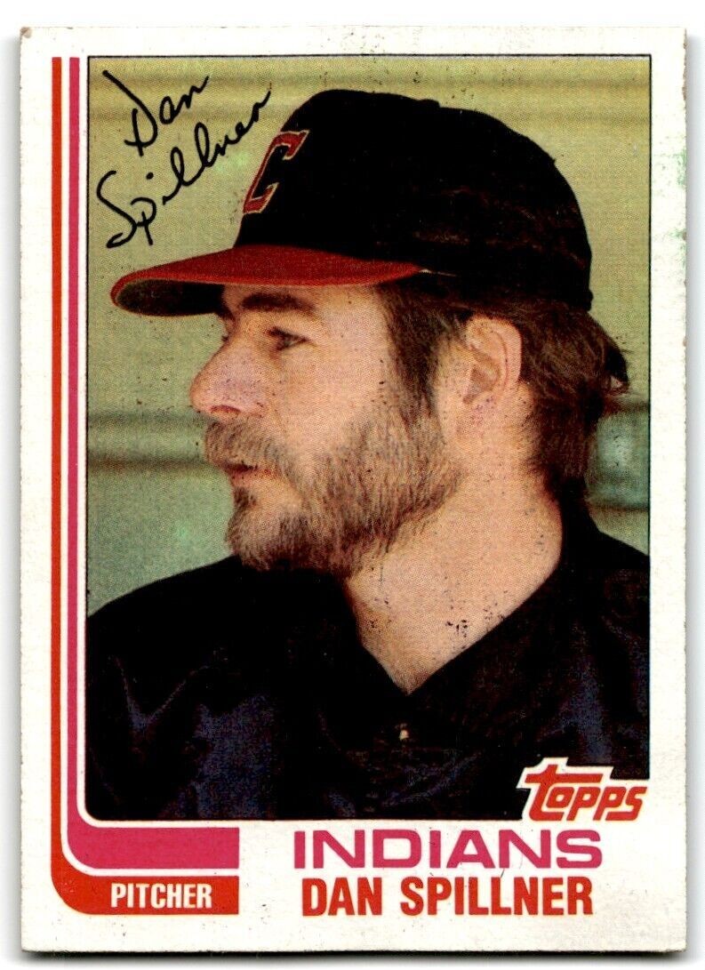 1982 Topps Dan Spillner . Cleveland Indians #1