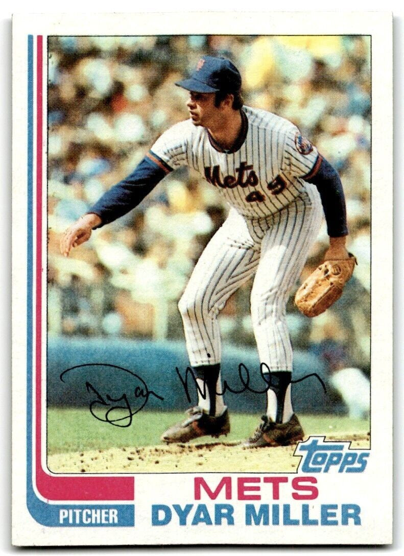 1982 Topps Dyar Miller . New York Mets #178
