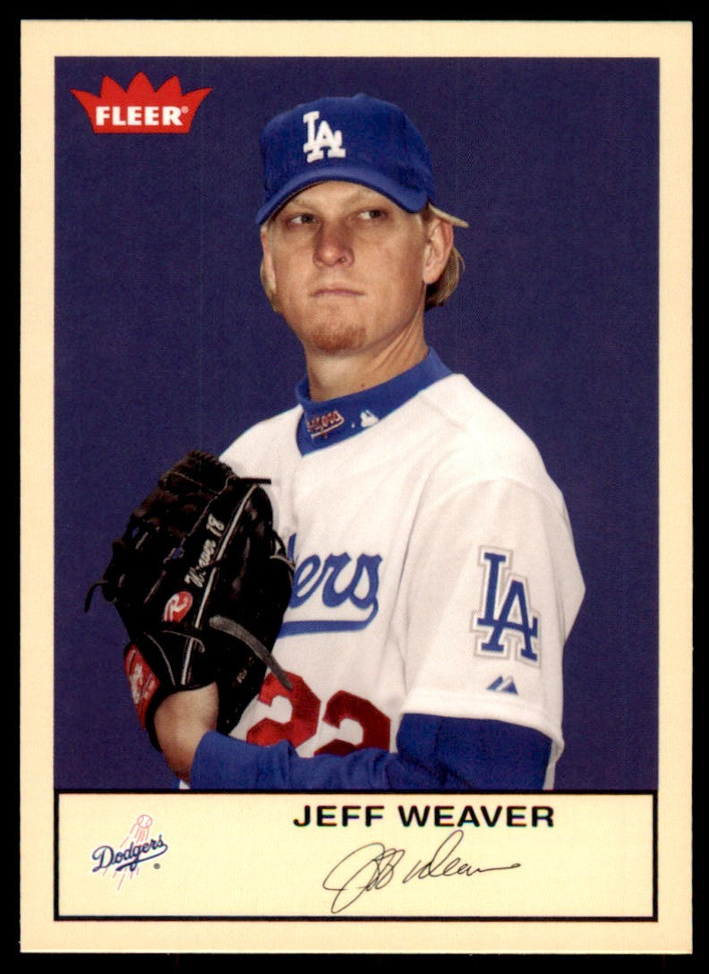 2005 Fleer Tradition Jeff Weaver Los Angeles Dodgers #133