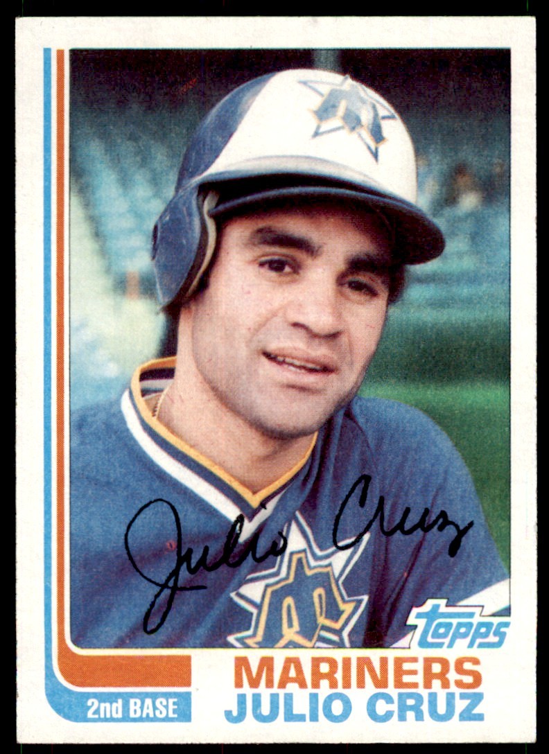 1982 Topps Baseball Julio Cruz . Seattle Mariners #130