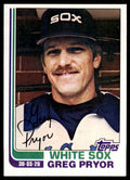 1982 Topps. Greg Pryor Chicago White Sox #76