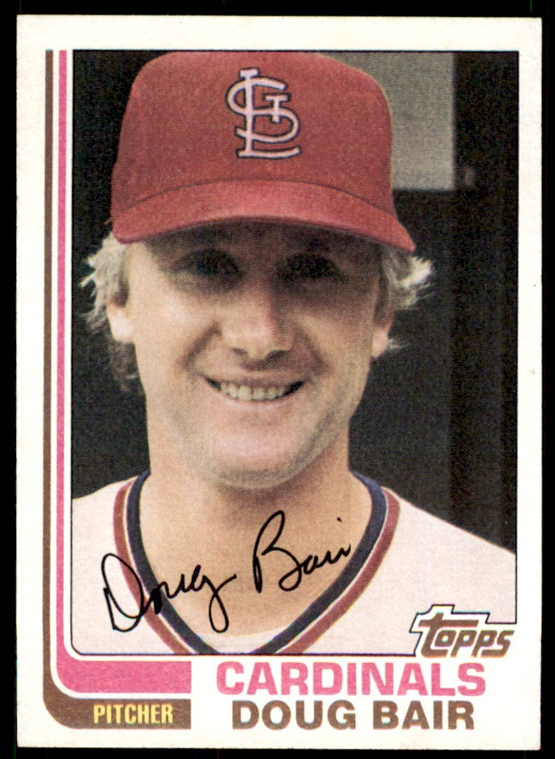 1982 Topps Doug Bair . St. Louis Cardinals #262