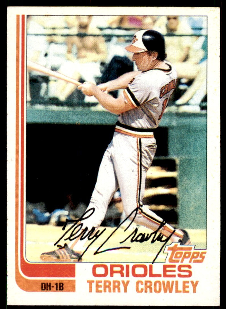 1982 Topps. Terry Crowley . Baltimore Orioles #232