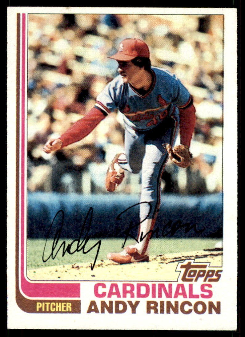 1982 Topps. Andy Rincon . St. Louis Cardinals #135