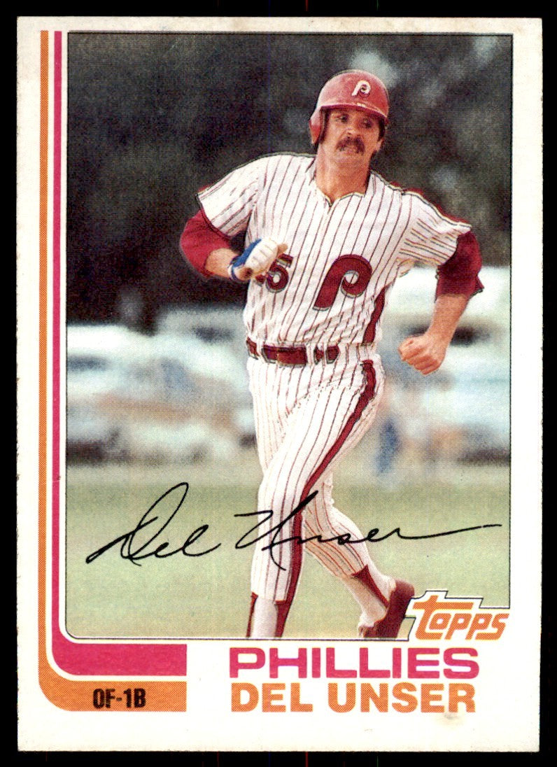 1982 Topps Del Unser . Philadelphia Phillies #713